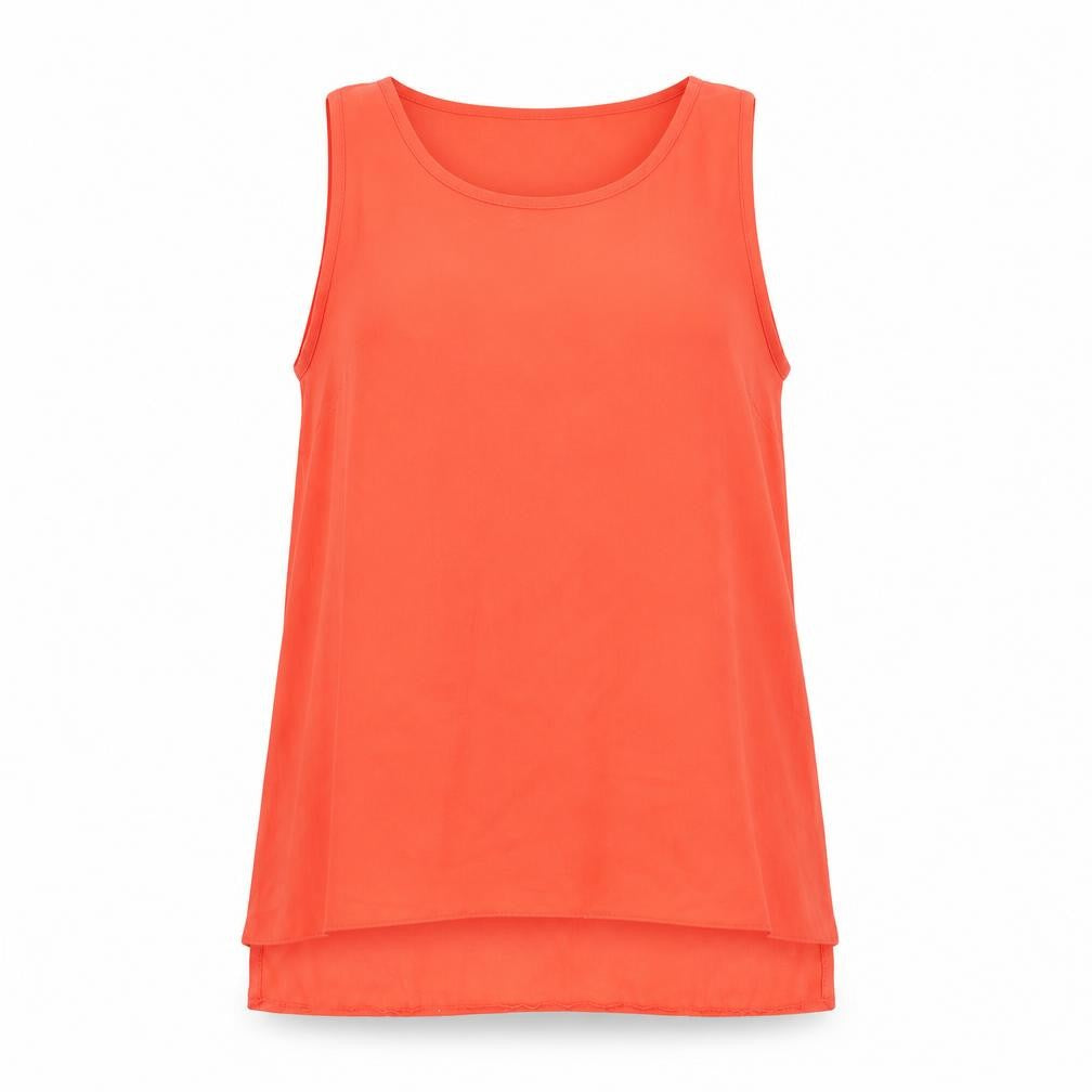 Dorothy Perkins Womens Red Polyester Basic T-Shirt Size 10 Round Neck