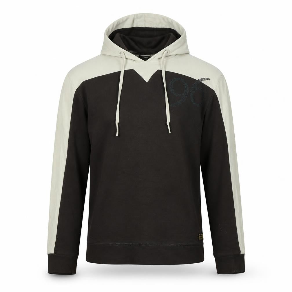 Raw Mens Brown Cotton Pullover Hoodie Size M - Raw