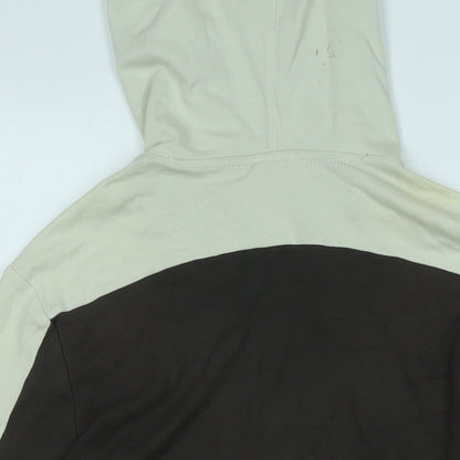 Raw Mens Brown Cotton Pullover Hoodie Size M - Raw