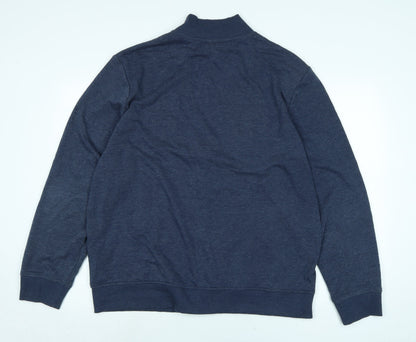 Back view of Sketchers men’s blue jacket, size XL, zip - sketchers