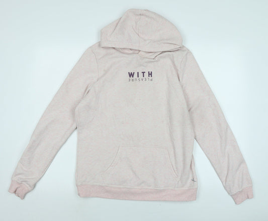 Decathalon Womens Pink Cotton Pullover Hoodie Size M - Decathalon