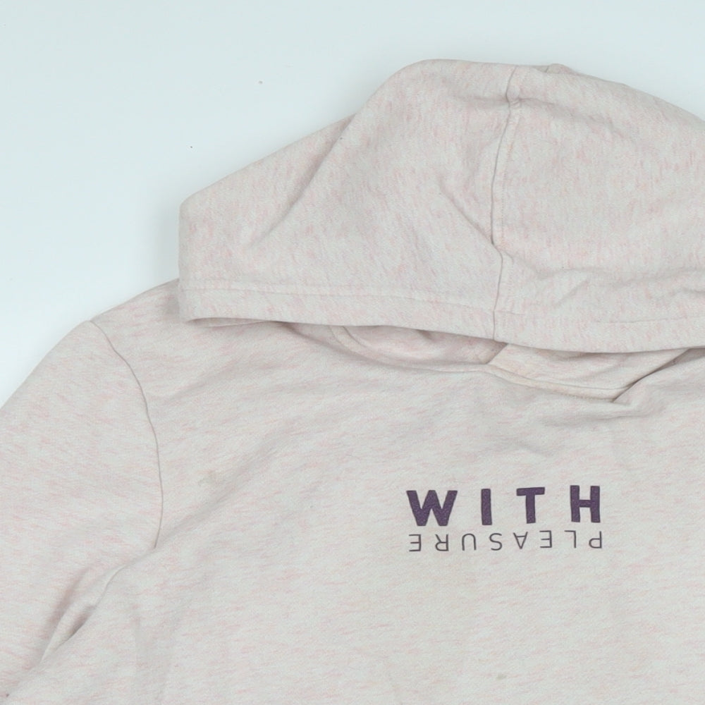 Decathalon Womens Pink Cotton Pullover Hoodie Size M - Decathalon