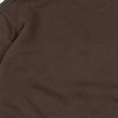 Pull&Bear Mens Brown Cotton Pullover Sweatshirt Size S - Pull & Bear