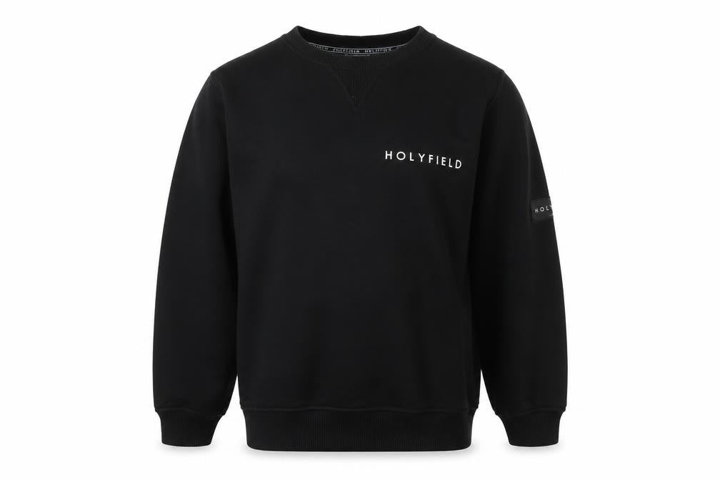 Holyfield Boys Black Polyester Pullover Sweatshirt Size 8-9 Years - Holifield