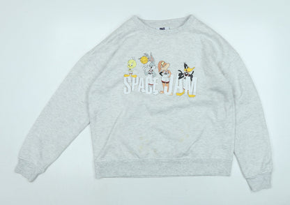 Preloved SPICE JAM Womens Grey Cotton Pullover Sweatshirt Size 12 - Spice Jam - Front