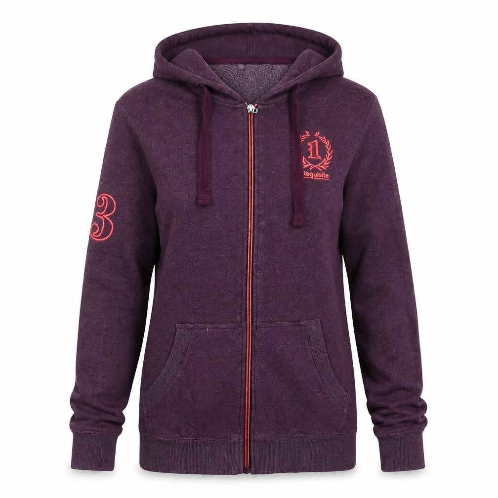 Requisite Womens Red Jacket Size 10 Zip - Requisite