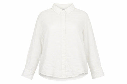 Zara Womens White Cotton Basic Blouse Size 8 Collared