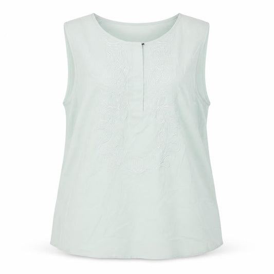 H&M Womens Green Polyester Tunic Blouse Size 18 Boat Neck