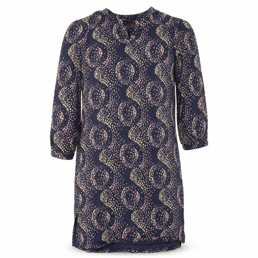 NEXT Womens Blue Floral Cotton Shift Size 14 Boat Neck