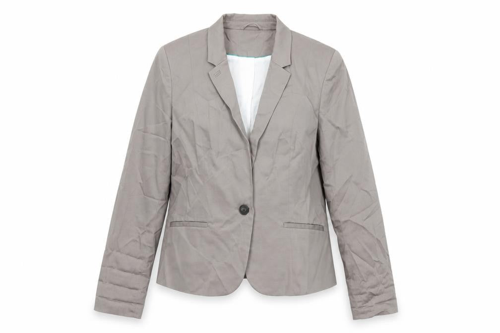 H&M Womens Grey Jacket Blazer Size 16 Button