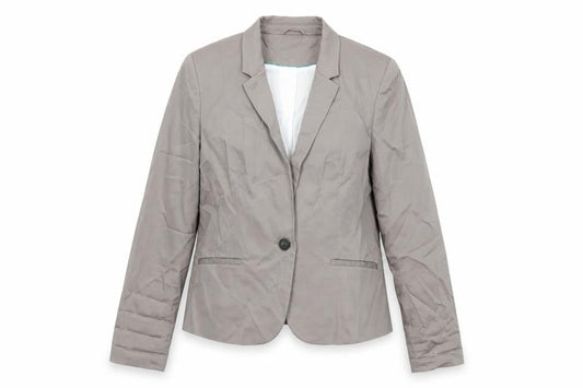 H&M Womens Grey Jacket Blazer Size 16 Button