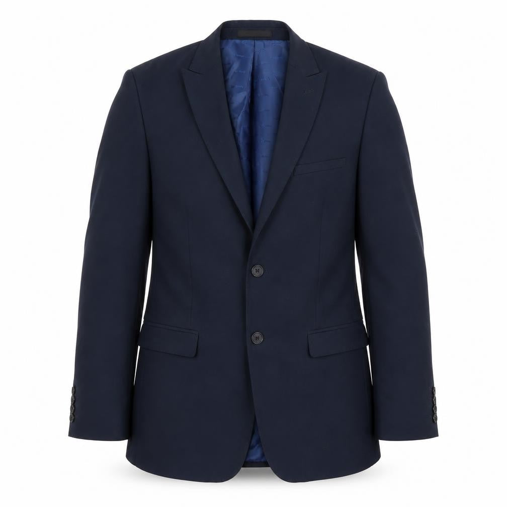 OneSix5ive Mens Blue Polyester Jacket Suit Jacket Size 38 Regular