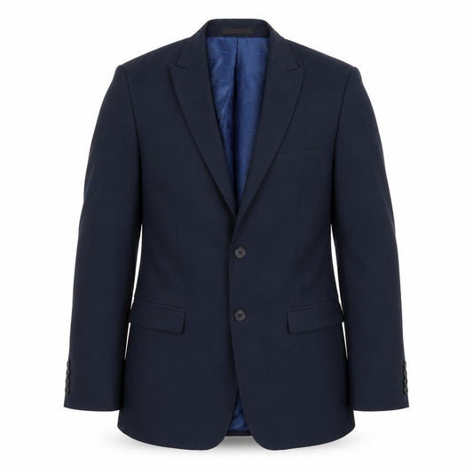 ONESIX5IVE5ive Mens Blue Polyester Jacket Suit Jacket Size 38 Regular