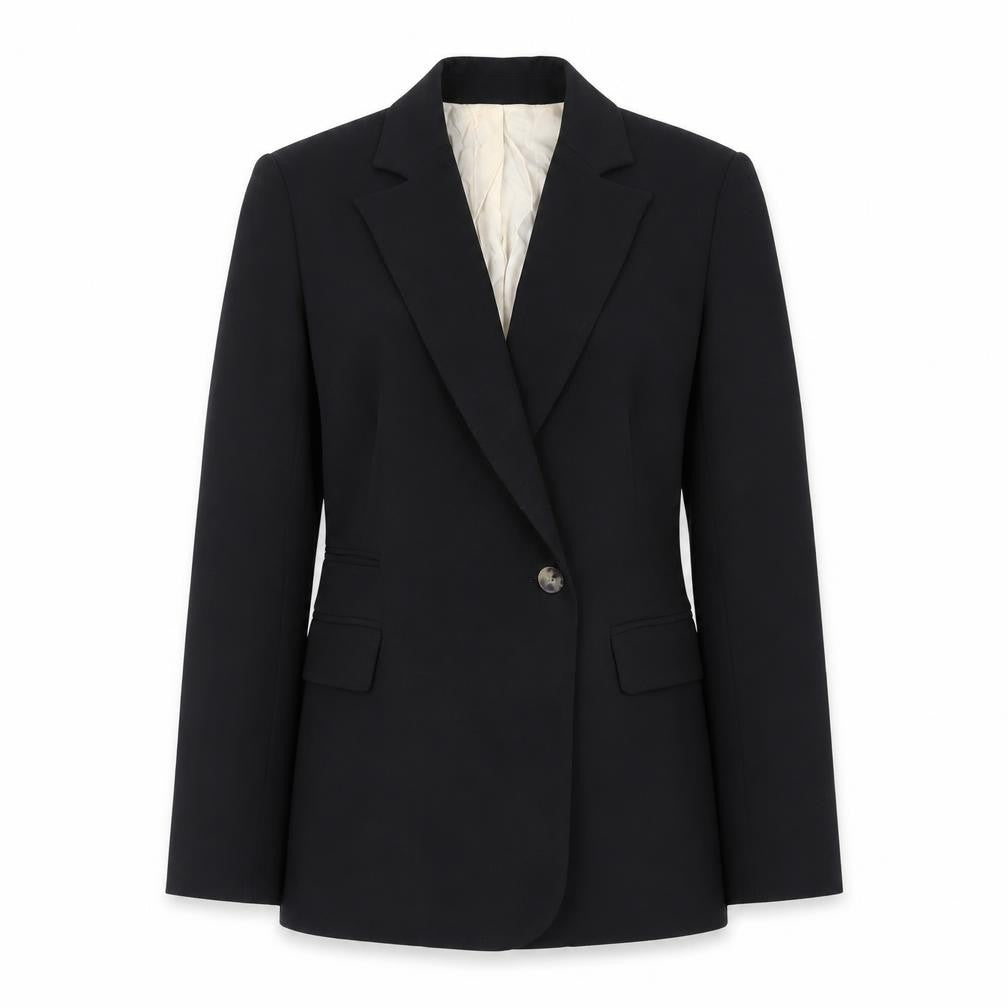 Topshop Womens Black Jacket Blazer Size 10 Button