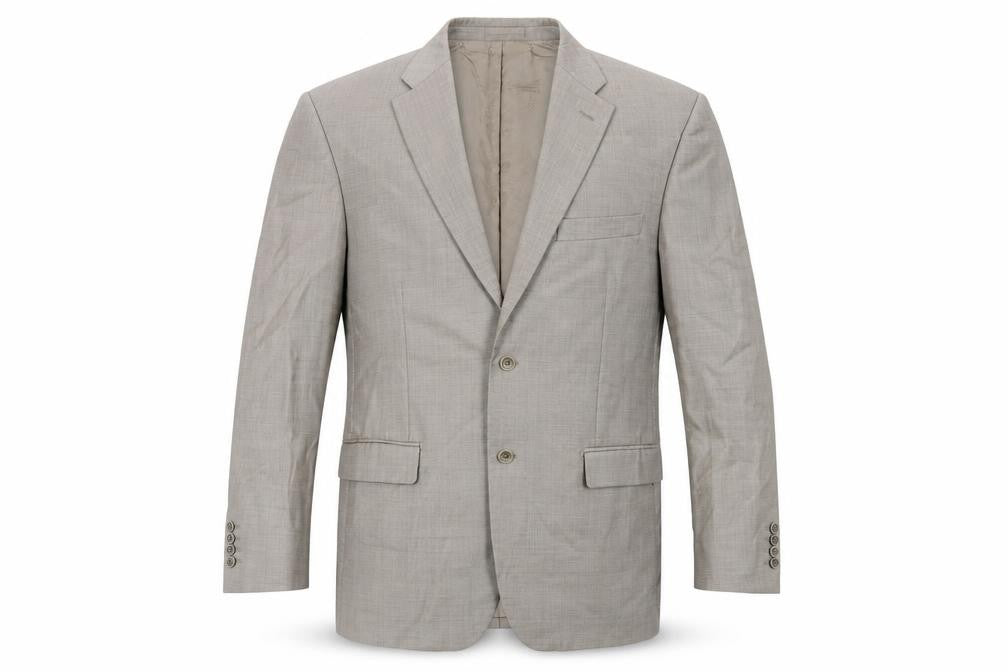 Marks & Spencer Mens Beige Wool Jacket Suit Jacket Size 42 Regular