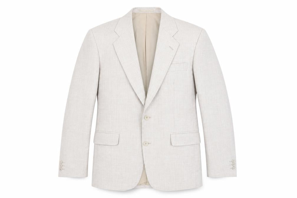 Gurteen Mens Beige Polyester Jacket Suit Jacket Size 40 Regular