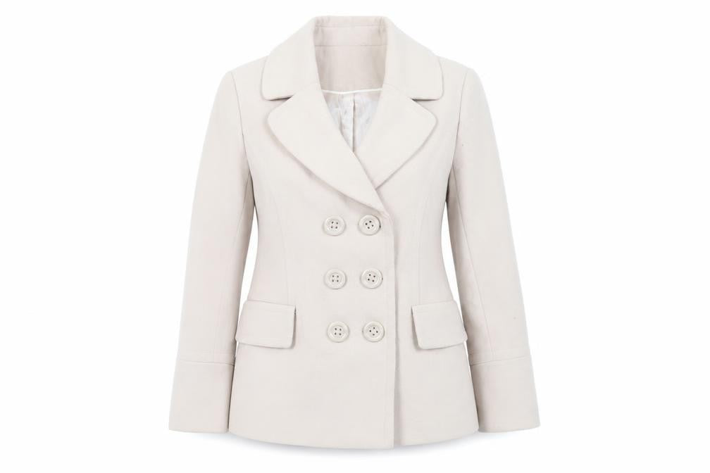 Debenhams Womens Beige Jacket Size 16 Button