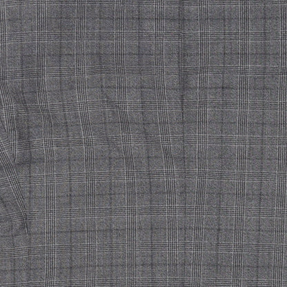 Next Mens Grey Plaid Wool Jacket Suit Jacket Size 40 Regular