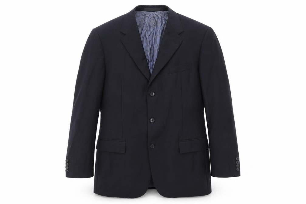 Marks & Spencer Mens Blue Wool Jacket Suit Jacket Size 44 Regular