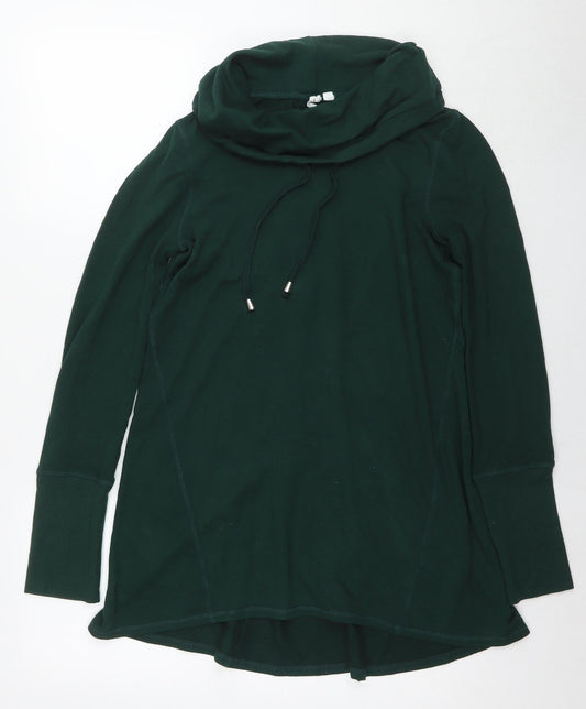 Cable & Gauge Womens Green Polyester Pullover Sweatshirt Size S Pullover
