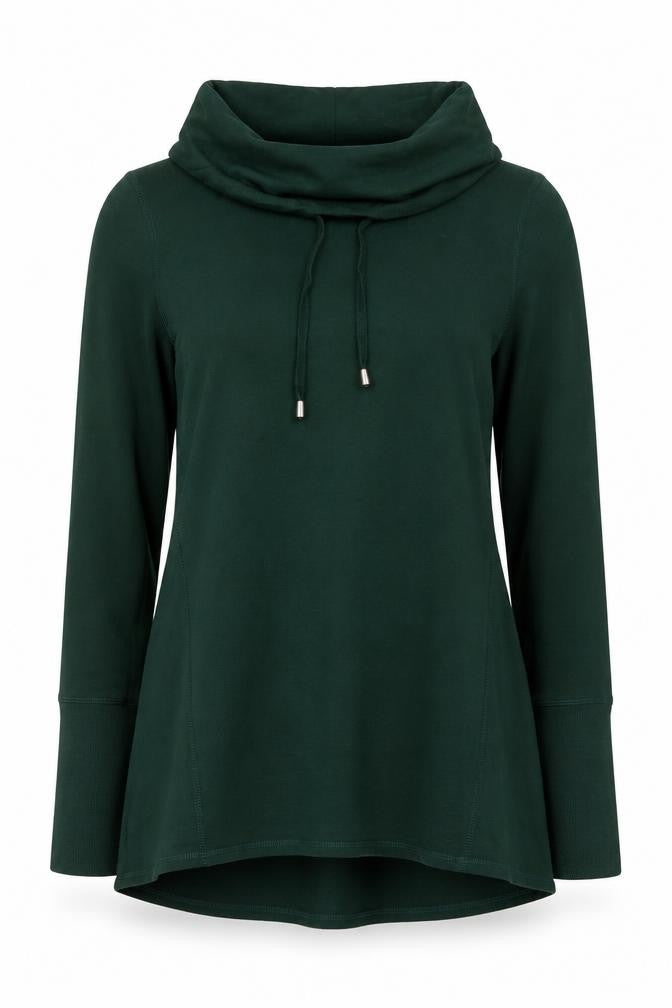 Cable & Gauge Womens Green Polyester Pullover Sweatshirt Size S Pullover