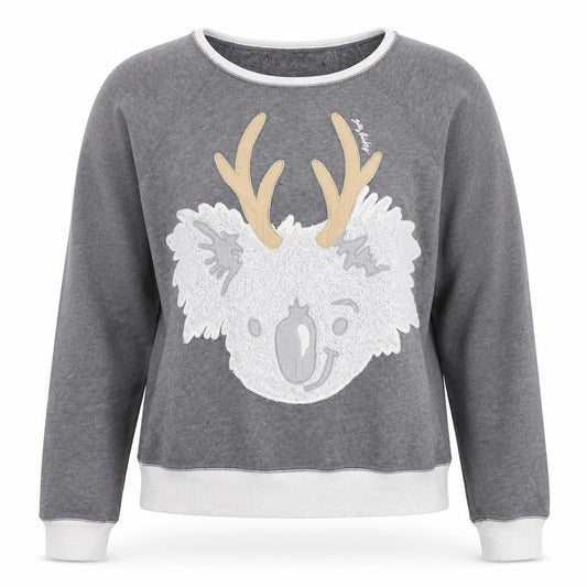 Gilly Hicks Womens Grey Cotton Pullover Sweatshirt Size M Pullover - Coala