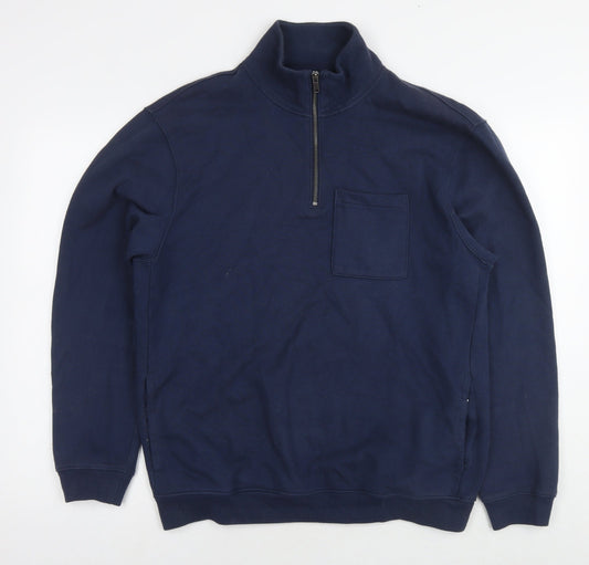 Gap Mens Blue Cotton Pullover Sweatshirt Size S