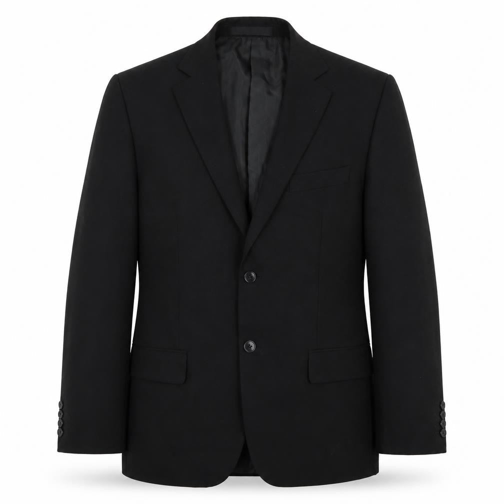 Marks & Spencer Mens Black Polyester Jacket Suit Jacket Size 40 Regular