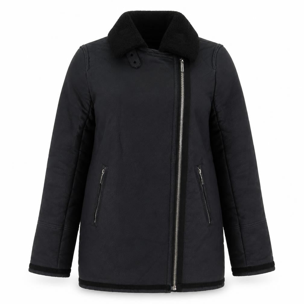 Gap Womens Black Overcoat Coat Size S Zip