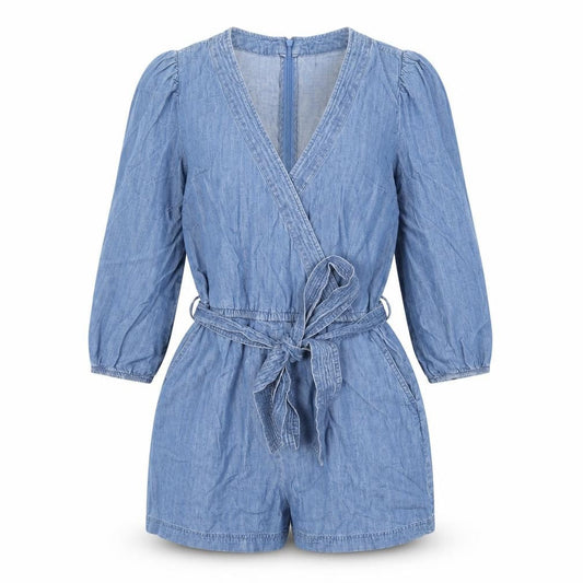 Gap Womens Blue Cotton Playsuit One-Piece Size 6 Zip