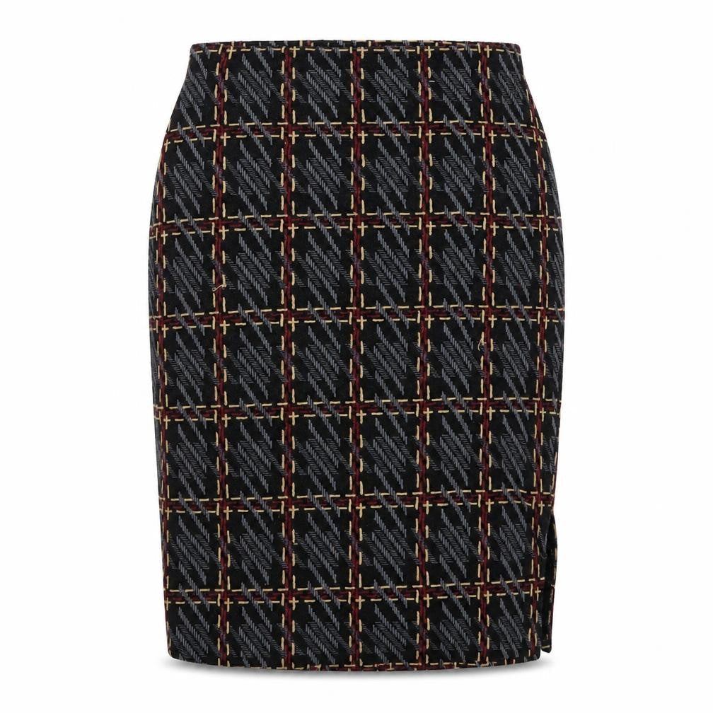 Marks & Spencer Womens Multicoloured Geometric Polyester Straight & Pencil Skirt Size 12