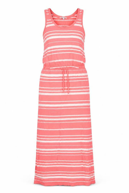 Gap Womens Pink Striped Cotton Tank Dress Size S Scoop Neck Pullover