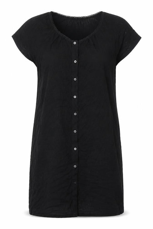 Seaphine Women's Black XS Shirt Dress Casual
