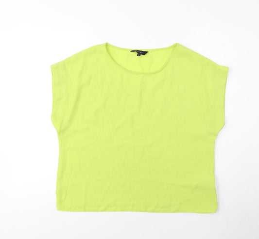 New Look Women's Green Basic Top, Size 14