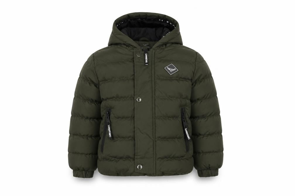 Threadboys Boys Green Puffer Jacket Jacket Size 5-6 Years Zip