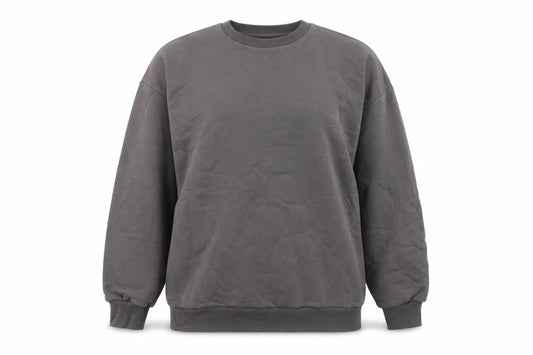 NA-KD Womens Grey Cotton Pullover Sweatshirt Size XS Pullover