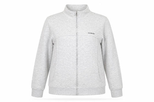 LA Gear Womens Grey Polyester Full Zip Sweatshirt Size 14 Zip