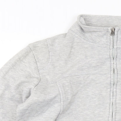 LA Gear Womens Grey Polyester Full Zip Sweatshirt Size 14 Zip