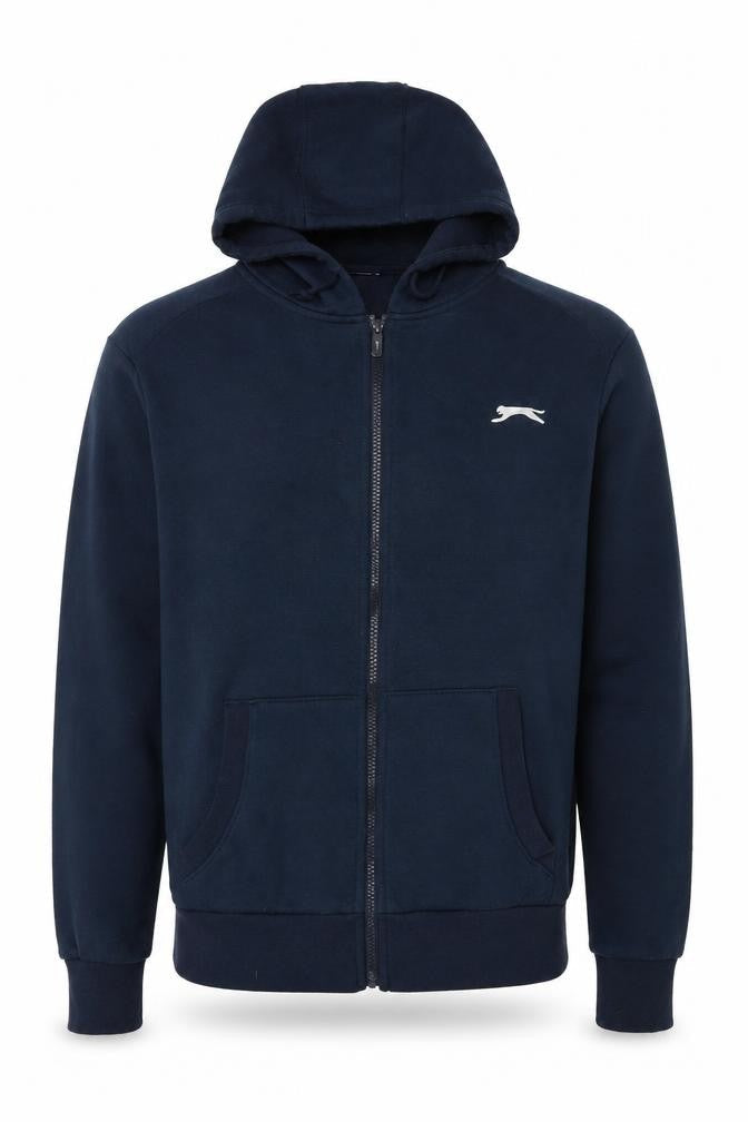 Slazenger Mens Blue Polyester Full Zip Hoodie Size S