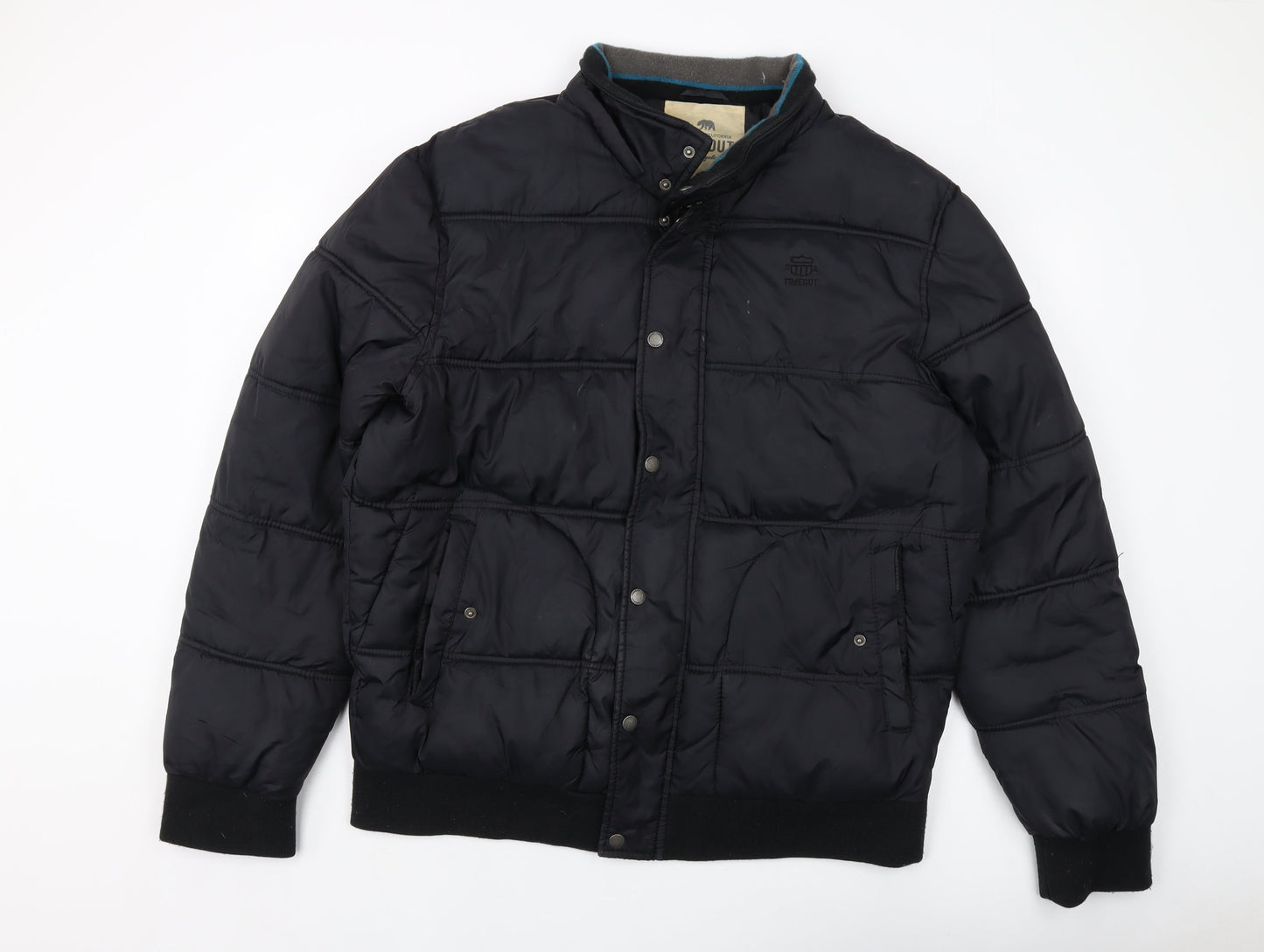 Southern California Mens Black Puffer Jacket Jacket Size XL Zip