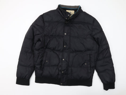 Southern California Mens Black Puffer Jacket Jacket Size XL Zip