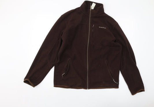 Quechua Mens Brown Jacket Size L Zip