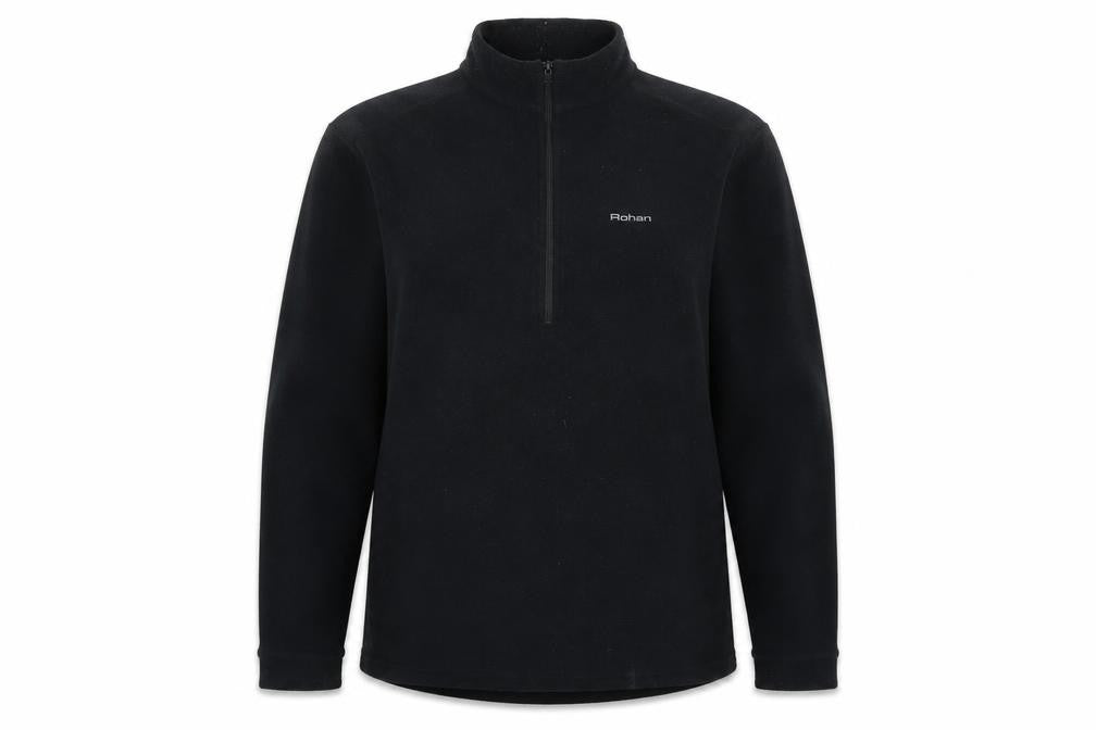 Rohan Womens Black Polyester Pullover Sweatshirt Size L Zip
