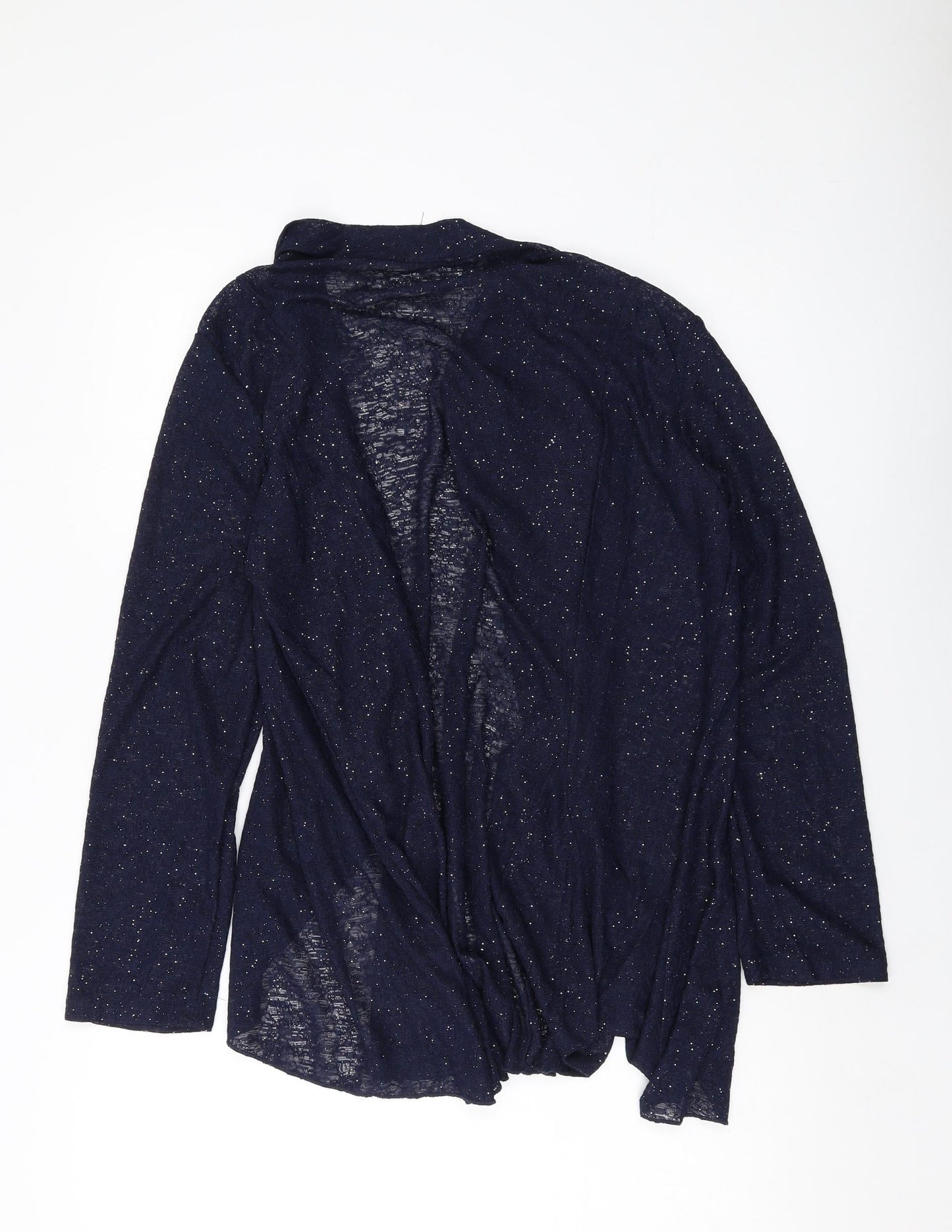 Just Elegance Womens Blue Jacket Blazer Size L