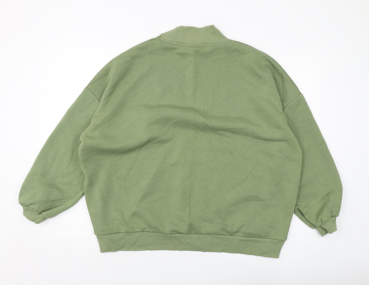 Chelsea Peers Womens Green Cotton Pullover Sweatshirt Size L Pullover