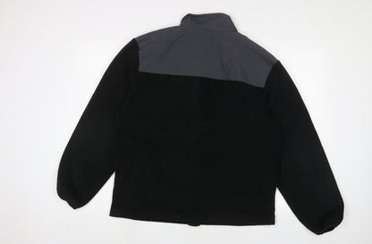 Disney Mens Black Jacket Size M Zip - Logo