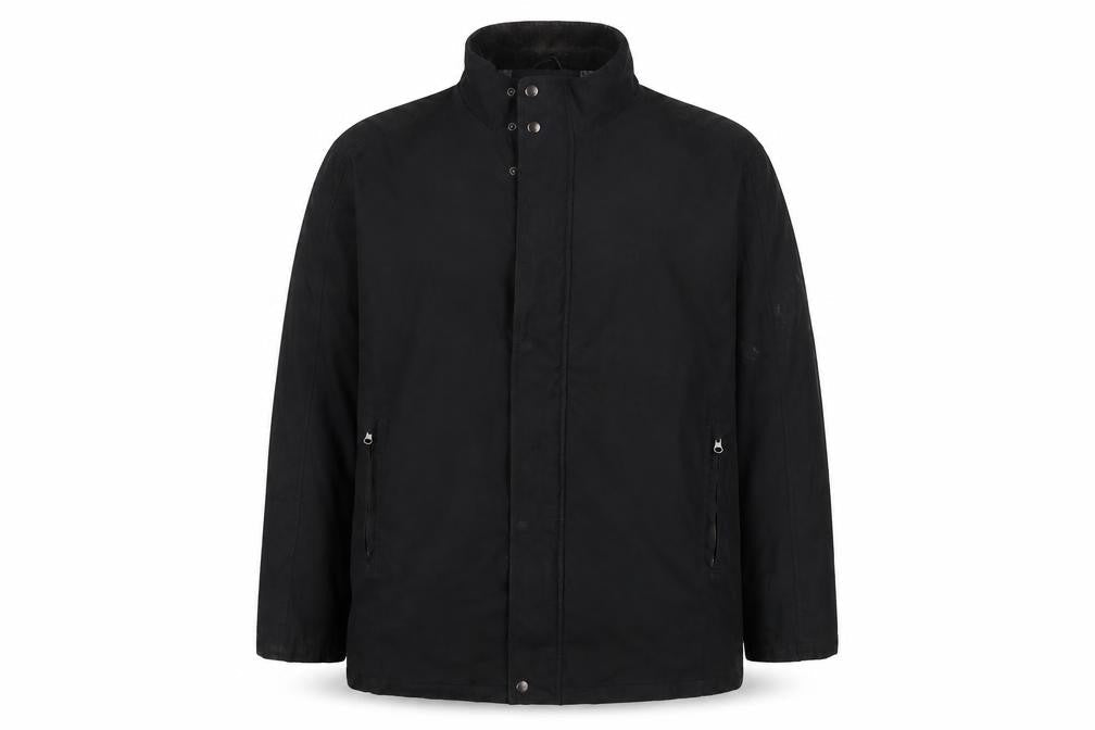 Henley & Knight Mens Black Jacket Coat Size 2XL Zip