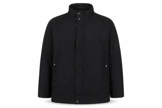 Henley & Knight Mens Black Jacket Coat Size 2XL Zip