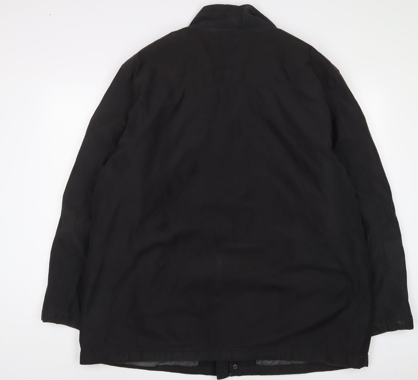 Henley & Knight Mens Black Jacket Coat Size 2XL Zip