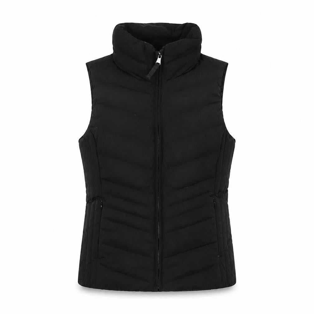 Talbots Womens Black Gilet Jacket Size M Zip - Zip Pockets